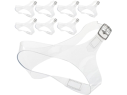 Tiras De Tpu Transparentes Para Sapatos De Salto Alto, Conjunto De 4 Pares, Ajustáveis E