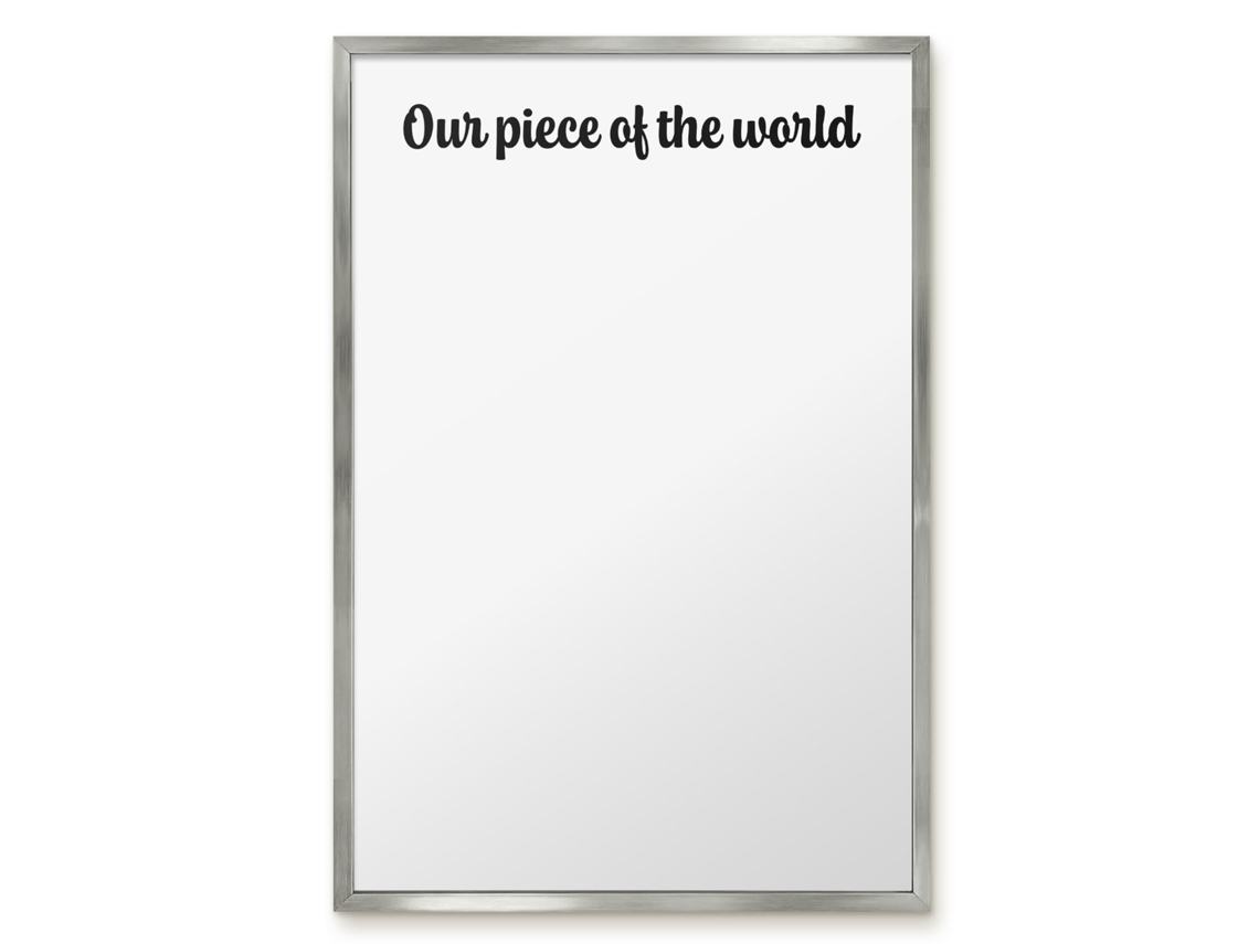 Magnetic Board Our Piece Of The World For The Living Room Espelharte (40x60 Cm)