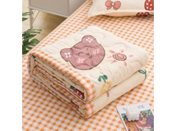 Edredom de Primavera/verão Lavável na Máquina para Solteiro e Casal Ideal Adultos Crianças Feito Patchwork Fin