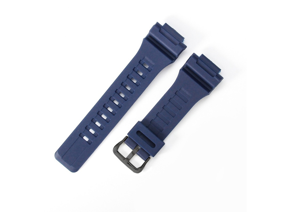 Correia De Relógio De Silicone Para Casio Aq S810w Sgw 300h Azul Inf