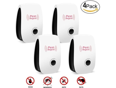 4 X Ultrassônico Anti-pragas Repelente De Insetos Mosquitos Roedores Repelente Eletrônico De Pragas Para Lutar Contra Ratos, Baratas E Formigas