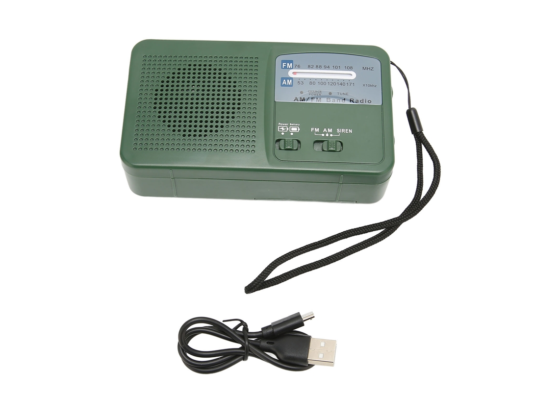 Rádio Emergência LAXISCREED Manivela Solar Am/fm Led