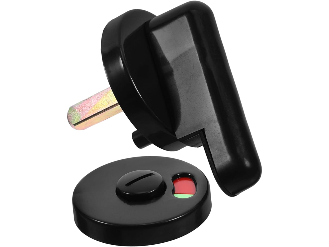 Trava De Porta Ukcoco Com Indicador Privacidade Box Banheiro, Feita De Plástico, Com Fuso Banheiro Público
