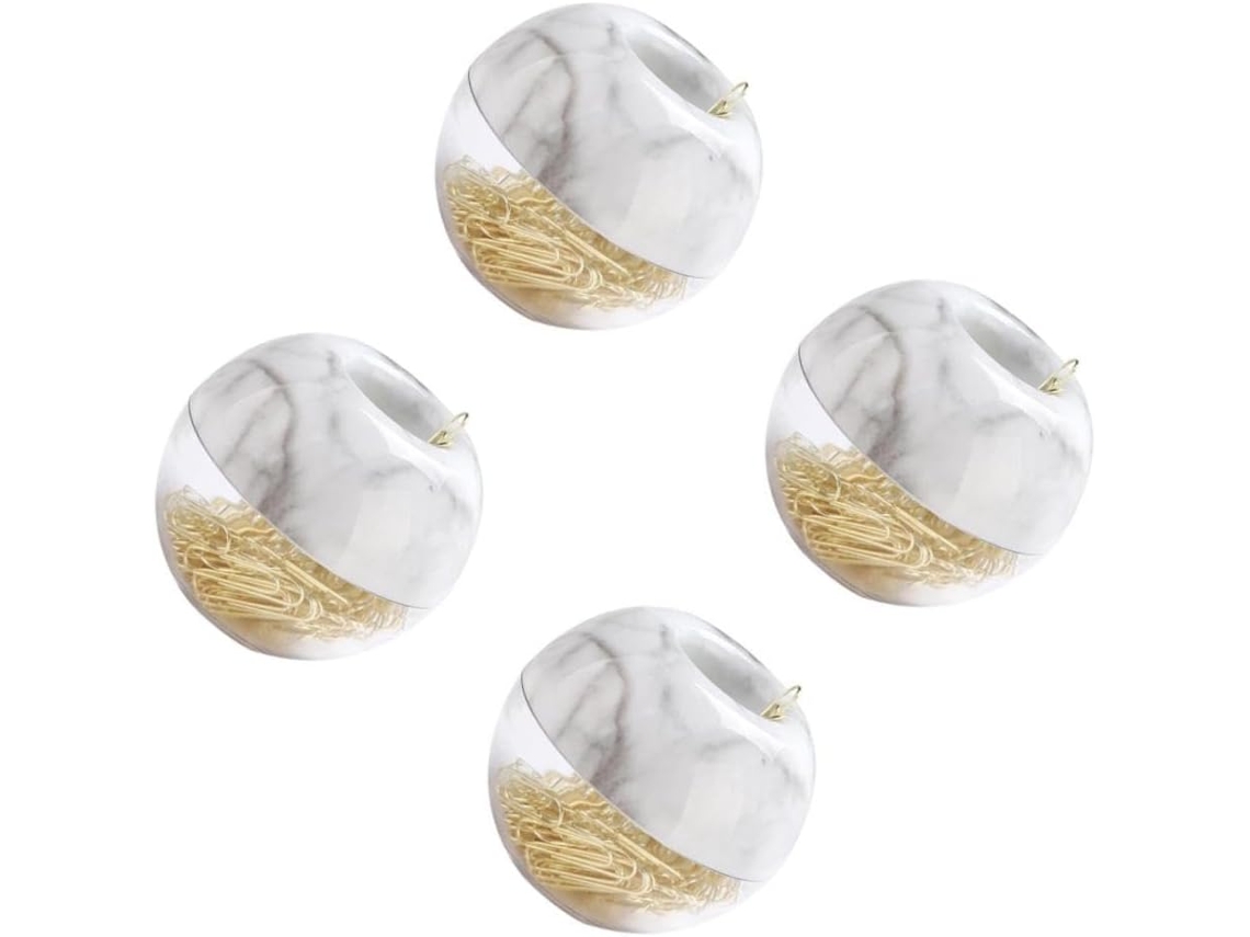 Conjunto de 4 clipes de papel Coheali para mesa e escola, clipes de papel jumbo lisos, clipes dourados para massa.