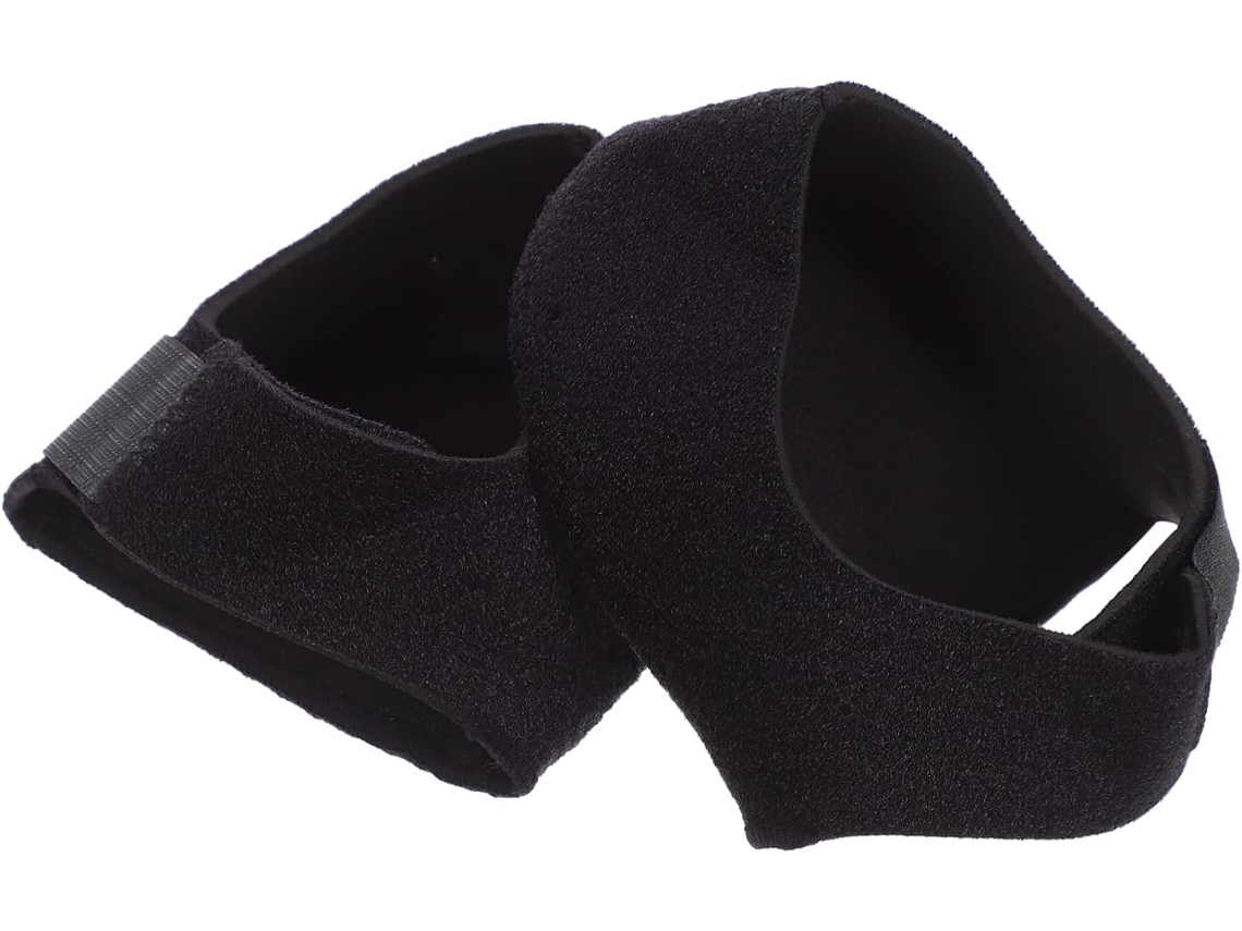 Calcanhares De Silicone E Nylon, Respiráveis E Flexíveis, Para Sapatos E Botas Esportivas, Capa Protetora Preta