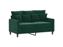 2-seater Sofa, 2-seater Sofas Vidaxl Verde Veludo (n/a)