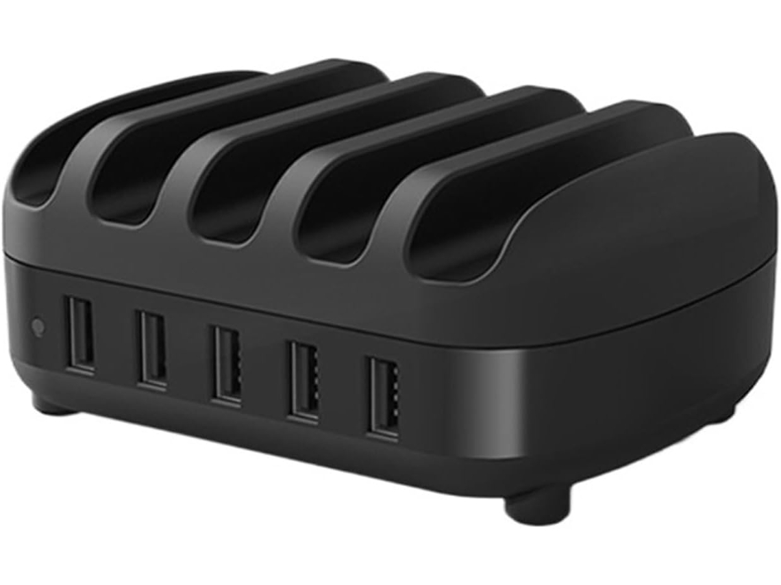 Estação SFUSHOS de Carregamento Usb com Múltiplas Portas, Suporte e Adaptador