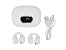 Auriculares Estéreo Bluetooth Con Clip, Traductor Y Estuche de Carga Blanco (144 Idiomas)