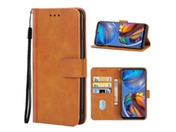 Capa De Couro Para Motorola Moto E32