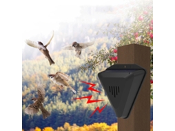 Aparelho Repelente De Aves Solar, À Prova De Água Ip55, 4 Modos De Som, Repelente Para Aves Agressivas Com Chifres, Para Quintais Exteriores