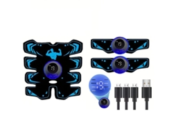 Estimulador Muscular Ems 3 Em 1 Recarregável Via Usb Com Eletrodos Inteligentes.