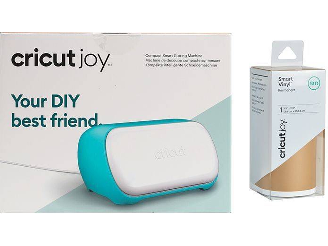 Plotter de Corte + Vinil Adesivo CRICUT Joy Vinilico Permanente Dourado