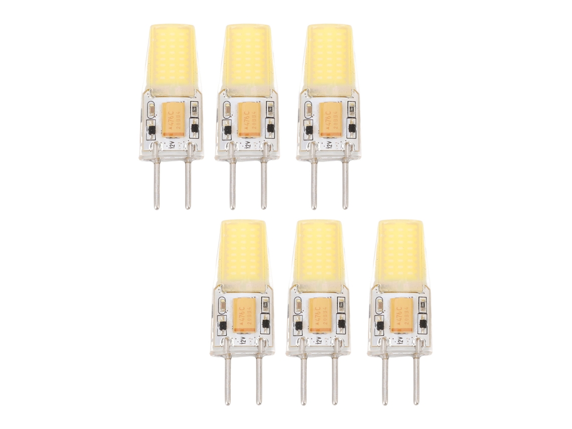 6pcs Lâmpada Gy6.35 Cob 5w 500lm Luz Branca 12v Proteção Ocular Econômica para Lâmpadas | S/MARCA