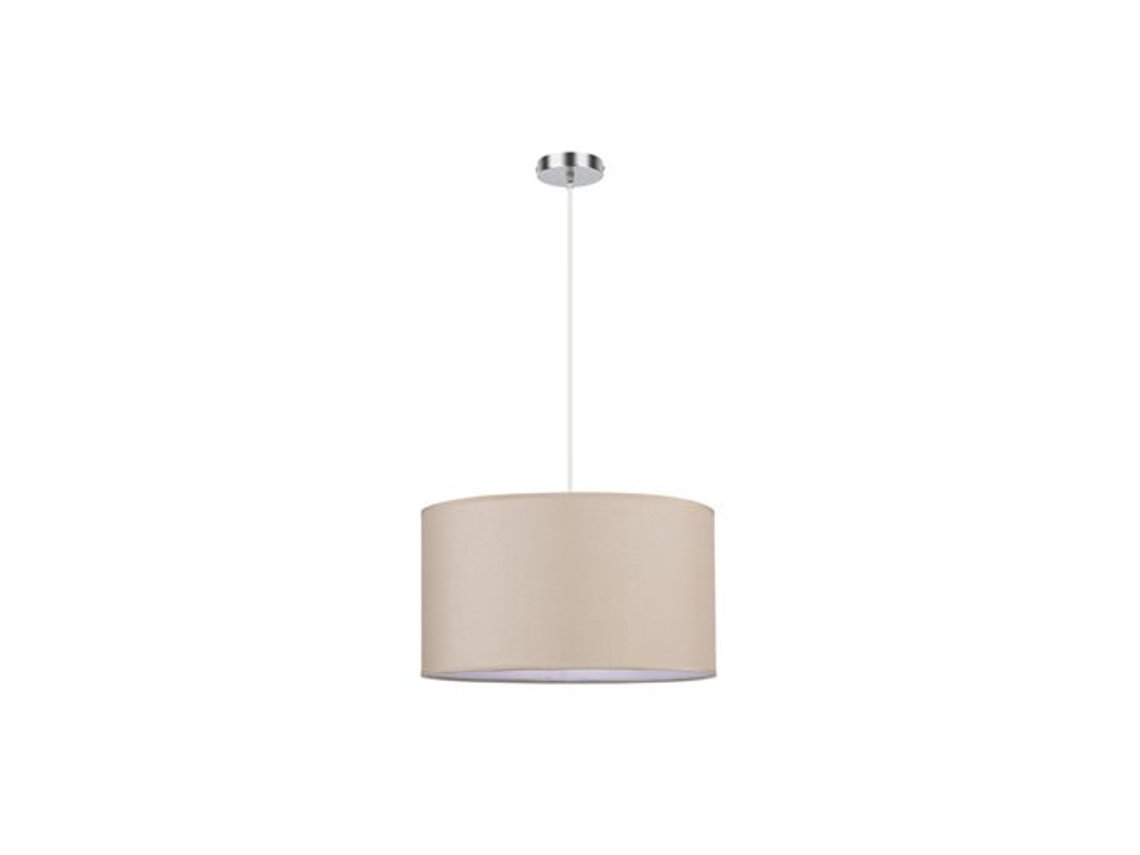 Chanza Pingente 2xe27 Cromo/bege Regx40x40 Cm Fabrilamp