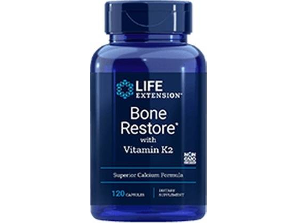 Suplemento Alimentar LIFE EXTENSION Restauração Óssea Com Vitamina K (120 cápsulas)