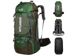 Mochila de Trekking 60l Impermeável com Capa de Chuva