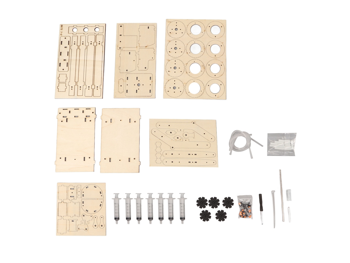 Modelo De Excavadora Hidráulica De Madera Diy Desmontable Educativa Estimulación Manual De Construcción 3d