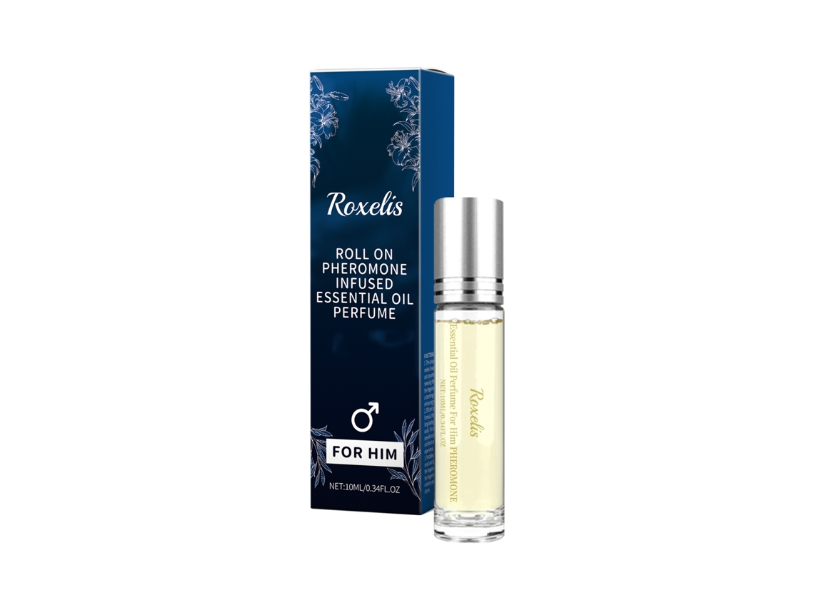 Roxelis Perfume Masculino Rollerball Fresco, Natural, de Fragrância Duradoura e Compacto para Viagem LAXISCREED