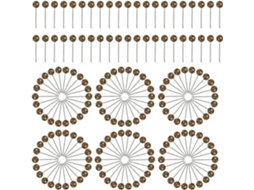 Conjunto Curvado de 500 Tachinhas Metálicas Redondas para Quadros Cortiça e Fotos, Plástico Leve Feitas e Aço, Fixação