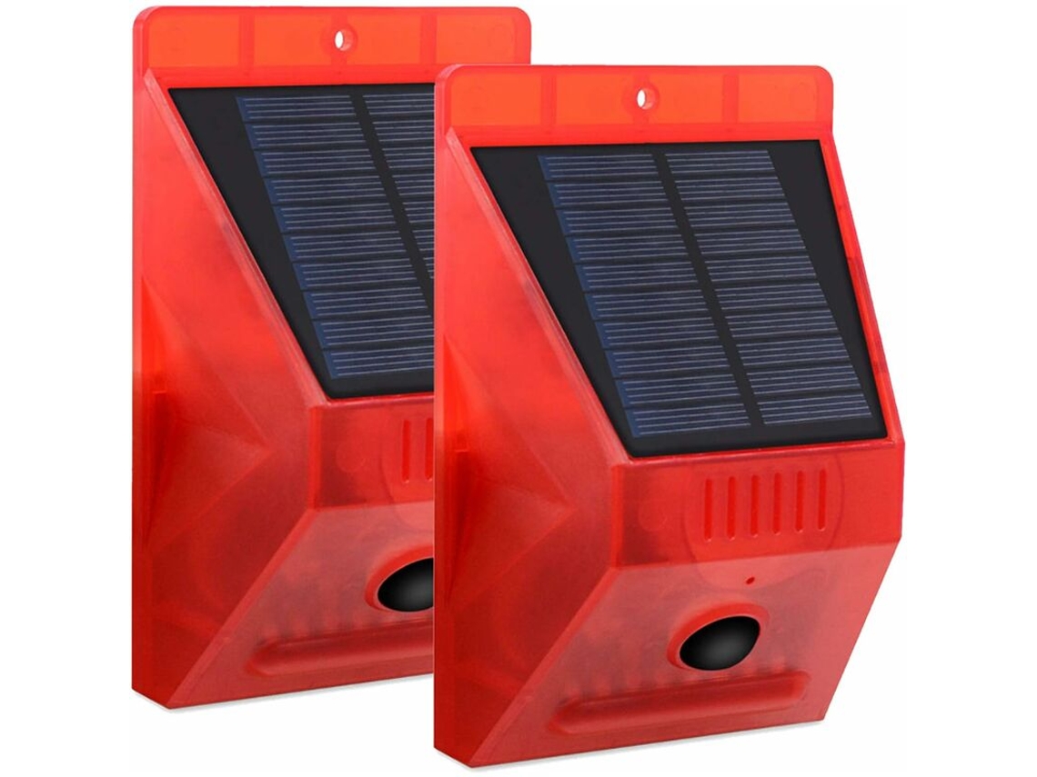 KOFIHETY Alarme Com Sensor De Movimento Para Segurança Externa, Alerta De Sirene Alta Alimentada Por Energia Solar Com Controle Remoto, Sistema Expansível Para