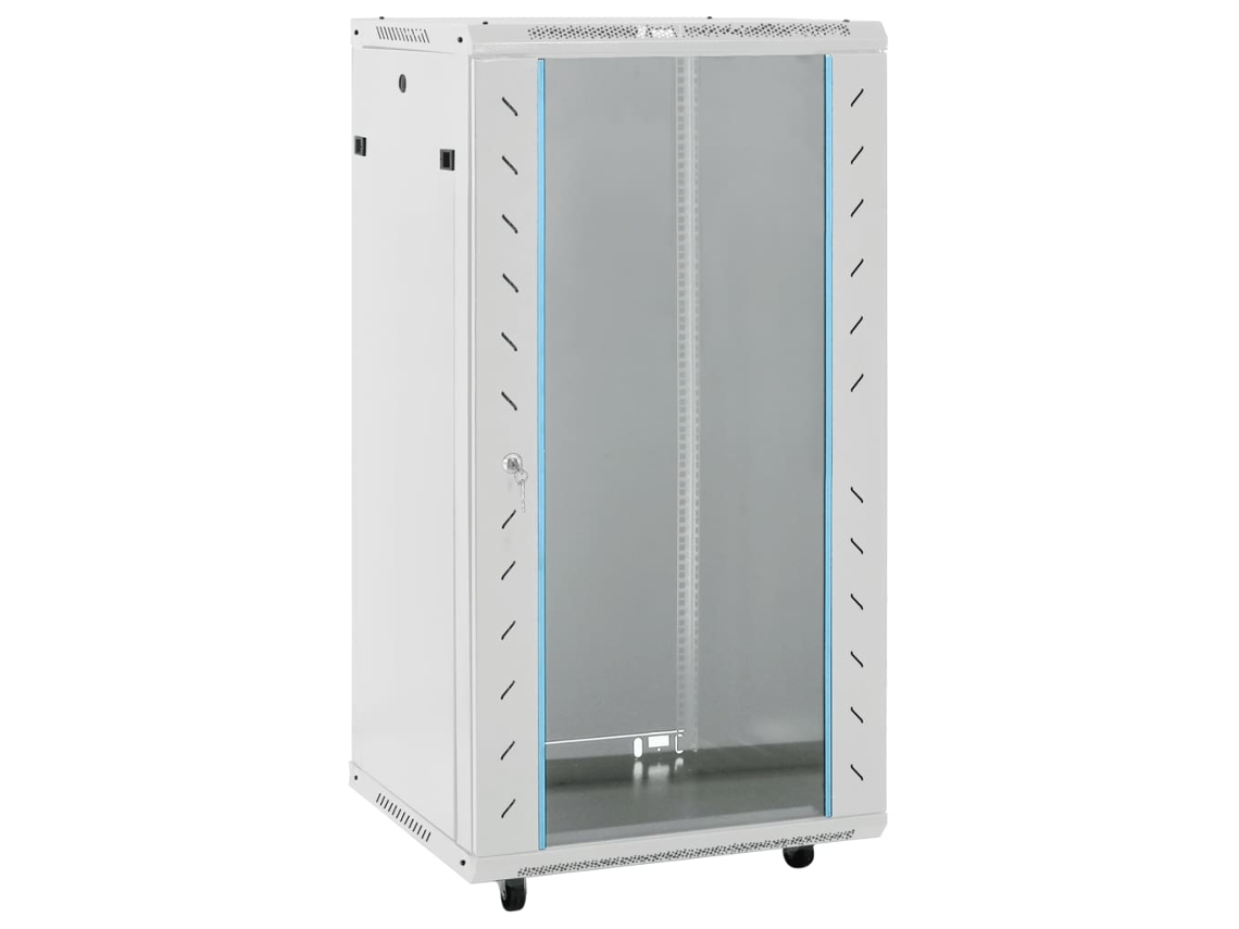 Vidaxl Armário Bastidor 22u C/ Pés Giratórios 19" Ip20 60x60x120 Cm