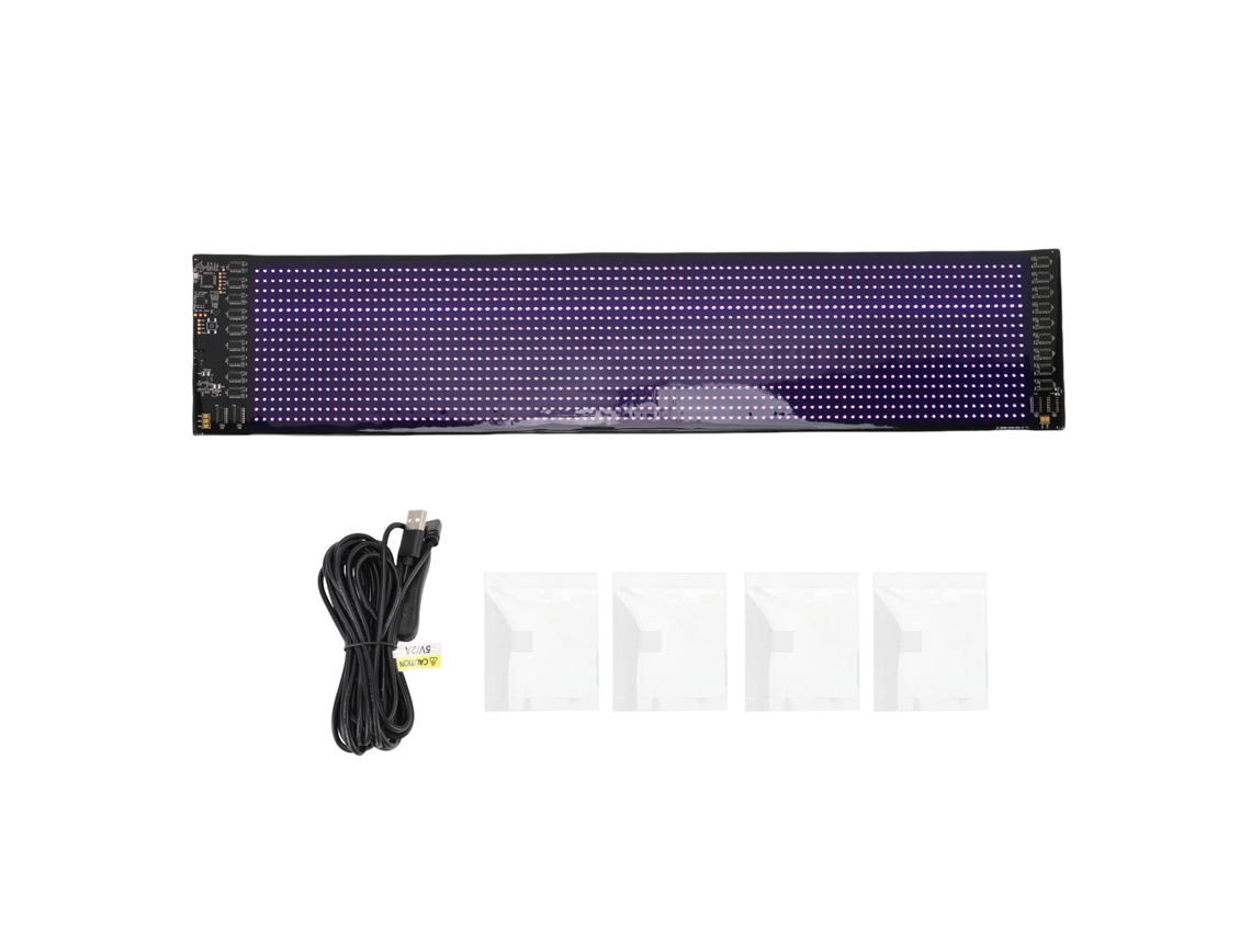 Display Led Flexível Carro Texto Editável LAXISCREED