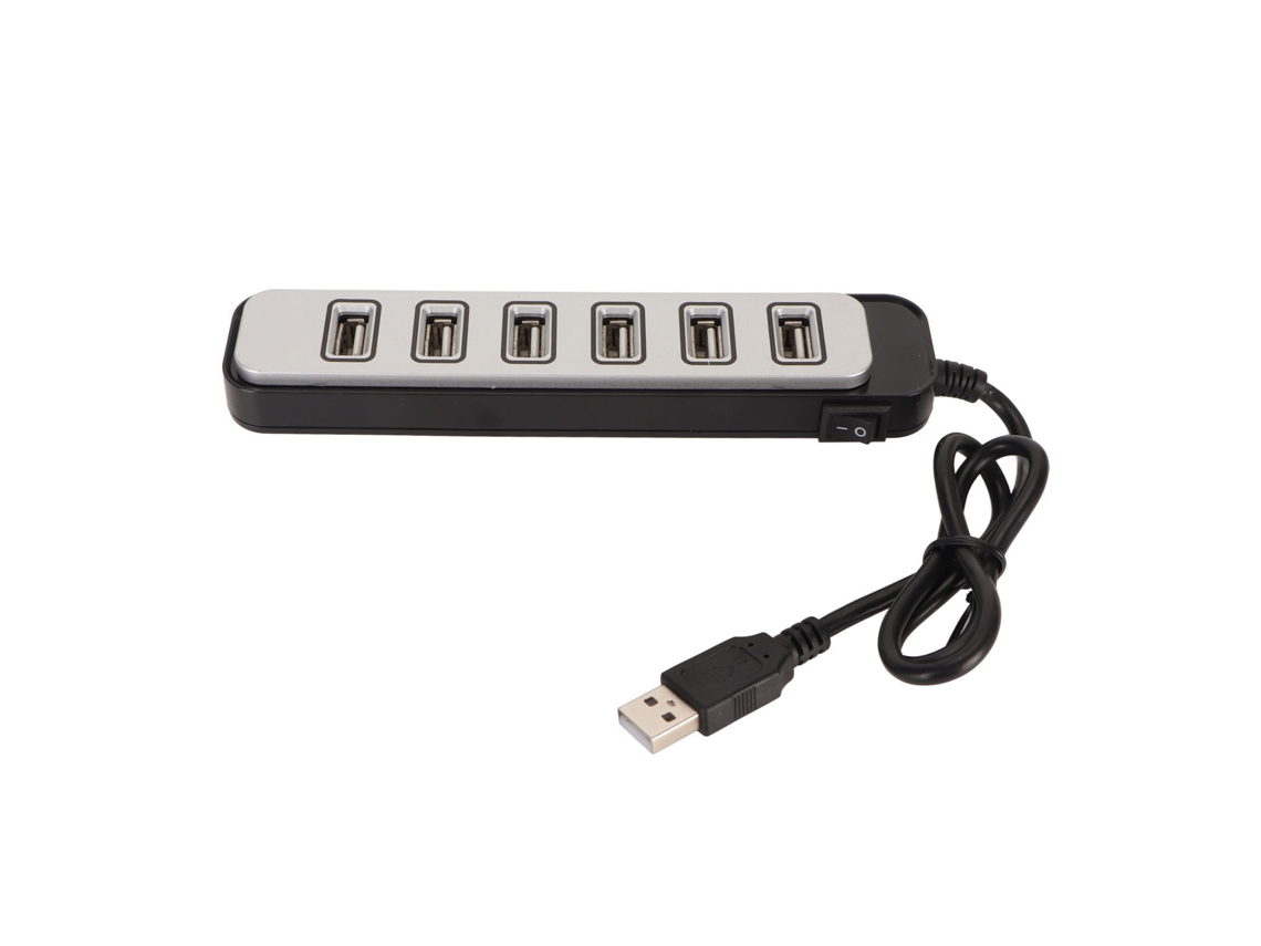 Hub Splitter Usb Com 7 Portas Hub De Dados Usb De Alta Velocidade Abs Para Laptop Pc