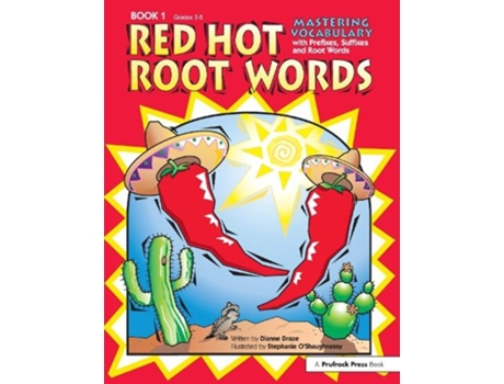 Livro red hot root words de dianne draze (inglês)