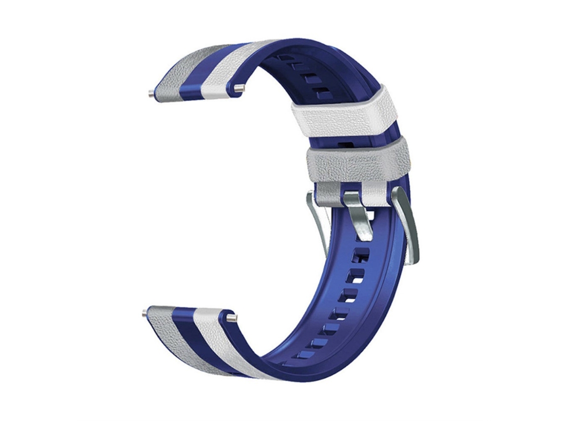 Bracelete Silicone 22Mm para Huawei Watch Gt3/Huami Amazfit Gtr3 Three Color Design Cinza/Azul/Branco