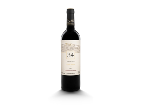 Pack 3 X Vinho Argentino Carelli 34 Cabernet Franc