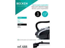 5 Sacos de Aspirador BECKEN Refº 688