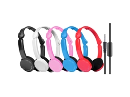 Fones de Ouvido com Fio 3.5mm Plegáveis LAXISCREED