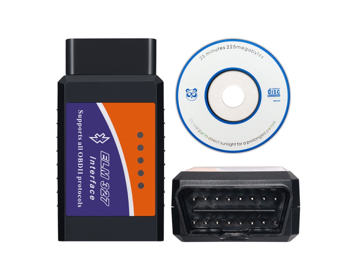 Interface De Diagnóstico Zruxe Elm327 Obdii V1.5 Bluetooth (compatível Com Pic18f25k80, Cd Com Software)