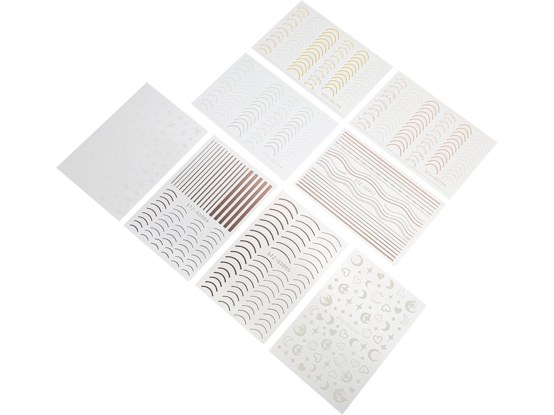 Ongles Créatifs Pochoir Styles Mixtes