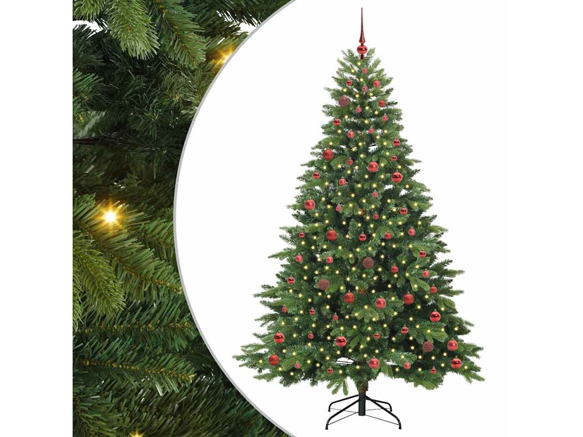 Conjunto 1 Decoração De Natal Vidaxl Verde Plástico (210 Cm)