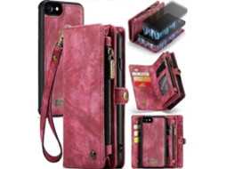 Capa Para Iphone 6/6s Com Zíper Magnético Forte, Feita À Mão Em Tpu Pc, Capa Tipo Carteira Com Três Dobras E Porta-cartões Removível