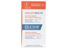 Anacaps Reactiv Suplemento Alimentar Para Queda De Cabelo Reativa 90 Unidades