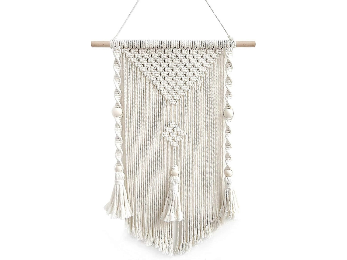 Omni colgante de Pared Macramé Estilo Boho para Decoración Hogar Color Beige