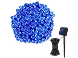 Luminárias solares externas com controle remoto luz solar azul AQUAFORGE