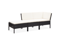 Garden Lounge Set, Garden Lounge Sets Vidaxl Preto Rattan / Vime (n/a)