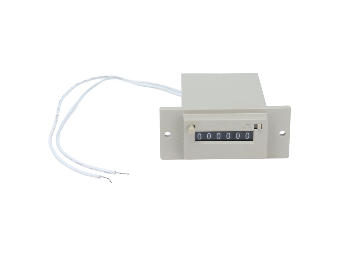 Contador Electromagnético 6 Dígitos 0-999999 Totalizador De Pulso Industrial Ac220v