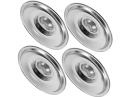 De 4 Mini Tampas De Aço Inoxidável Para Panelas E Frigideiras Pequenas Tampas Anti Respingos E Que Retêm O Calor, Gokoco