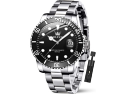 Lurelia Relógio Masculino, Movimento De Quartzo, Analógico, Data/calendário, Luminoso, Duplo Fuso/mostrador, 1,61 Polegadas, 41 Mm, 0,43 Polegadas