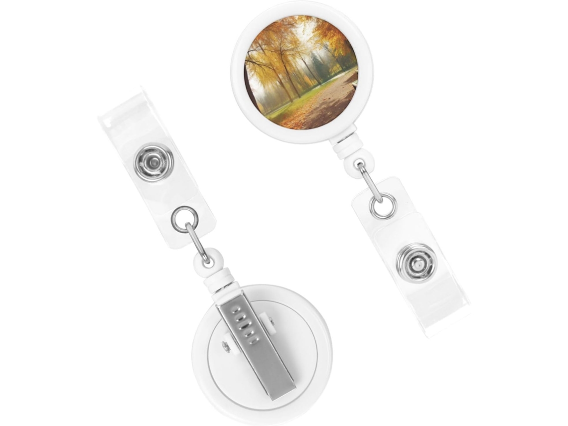 Suporte retrátil resistente para chaveiro, ideal para parques ao ar livre. Chaveiro com clipe resistente.