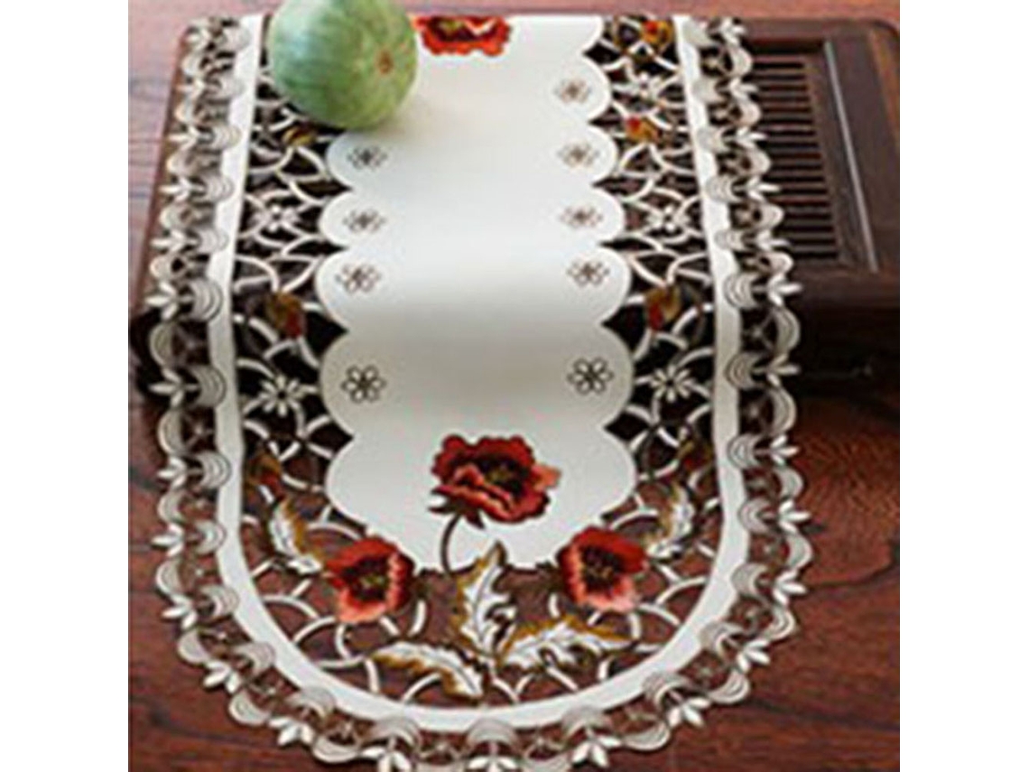 Toalha De Mesa Eoocoo (estilo Rústico, Oval, 40*85cm)