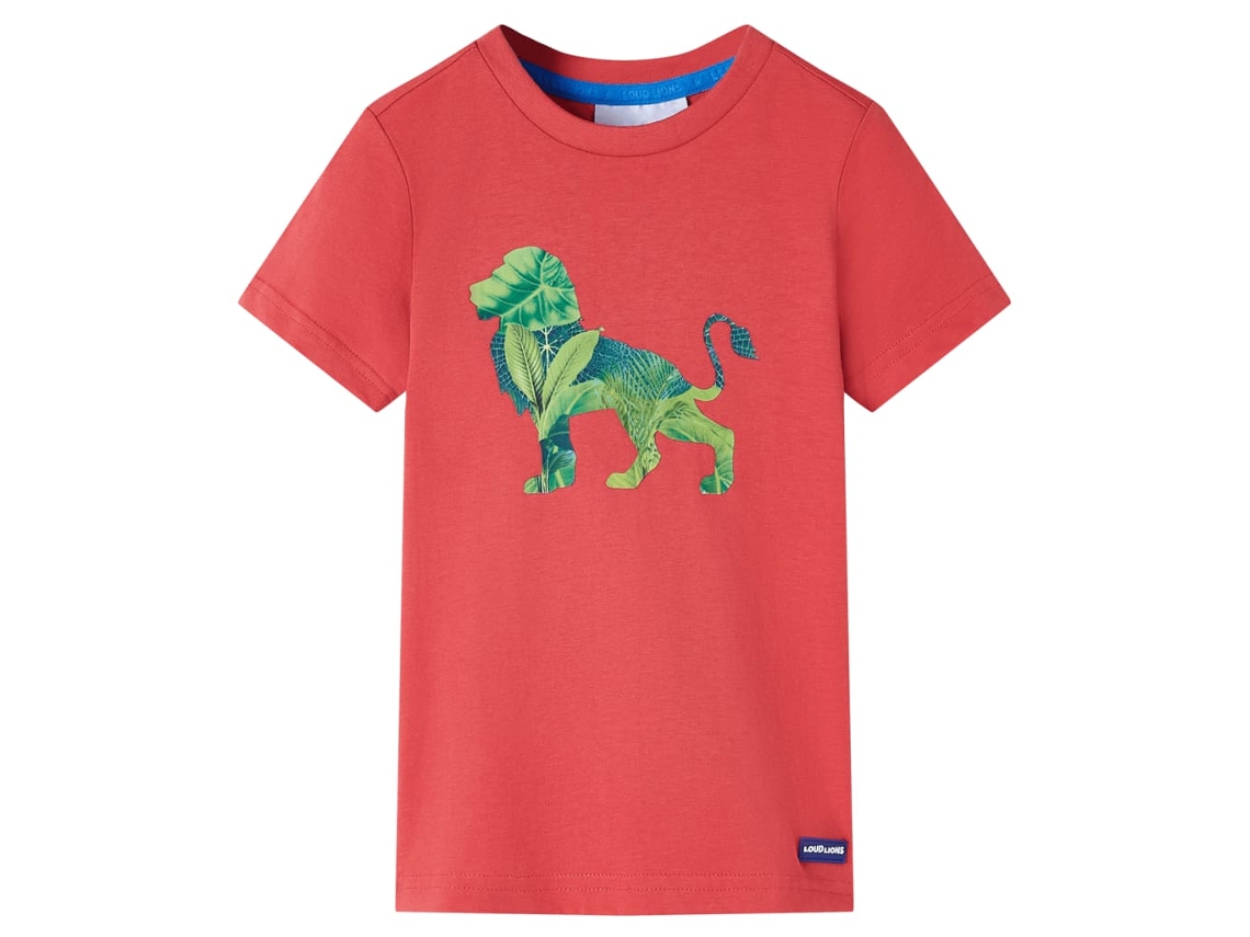 T-shirt Para Criança Vermelho 140