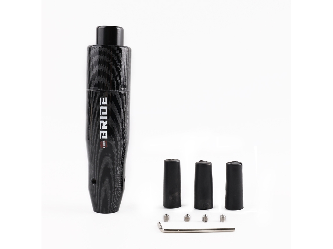 Manopla De Câmbio Manual Universal Para Carro, Estilo Alumínio E Carbono, 13 Cm, Com Adaptador M8 M10 M12 - Carro Automático