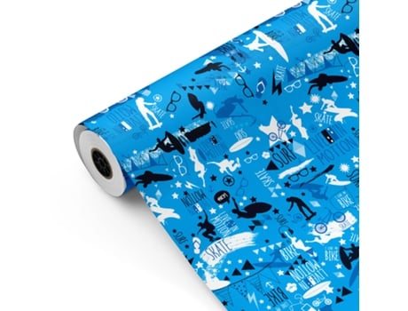 Bobina De Papel De Presente, Rolo Grande 62cm X 100m • Boneco De Neve • Ideal Para Lojas Negócios Comércio Embalar Presentes Aniversários Fiesta Paper
