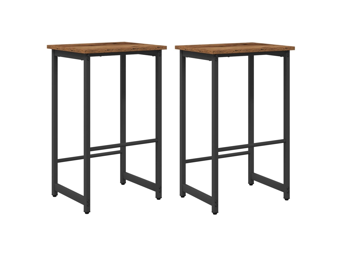 Maison Exclusive - Banco De Bar 2 Unid. Madeira Antiga 40 X 32 X 64 Cm