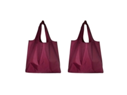 Jiawei 2 Sacolas de Compras Dobráveis ​​de Grande Capacidade Cor Sólida Multiuso Reutilizáveis ​​iec GOKOCO (25kg)